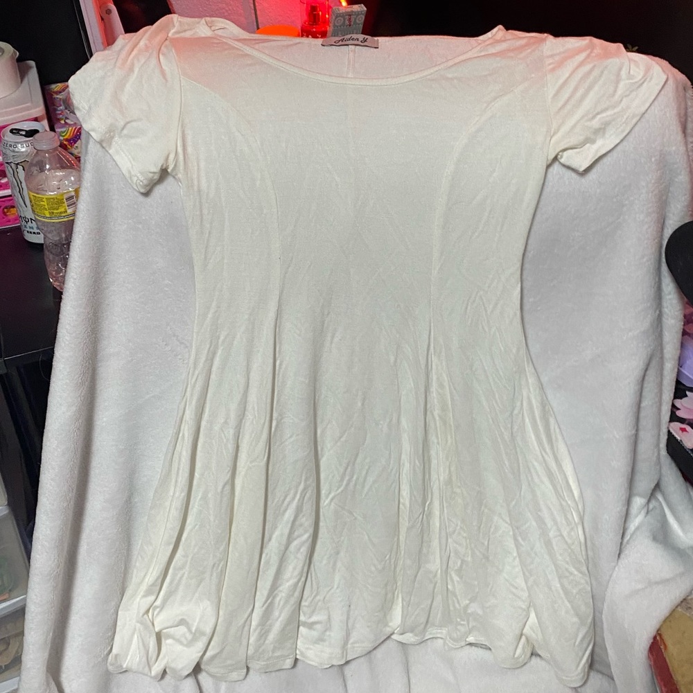simple white dress